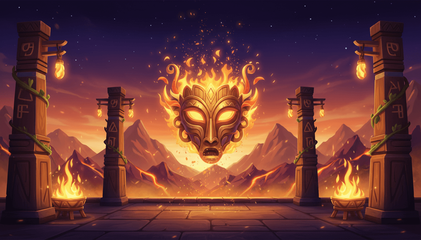 Flaming mask for 9 Masks of Fire slot
